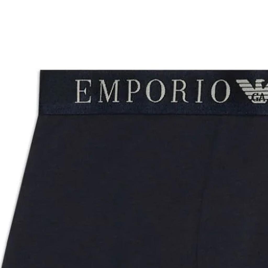 Emporio Armani SS24 Letter Logo Print Boxer Briefs Men underwear Navy-Blue 111389-4R522-00135
