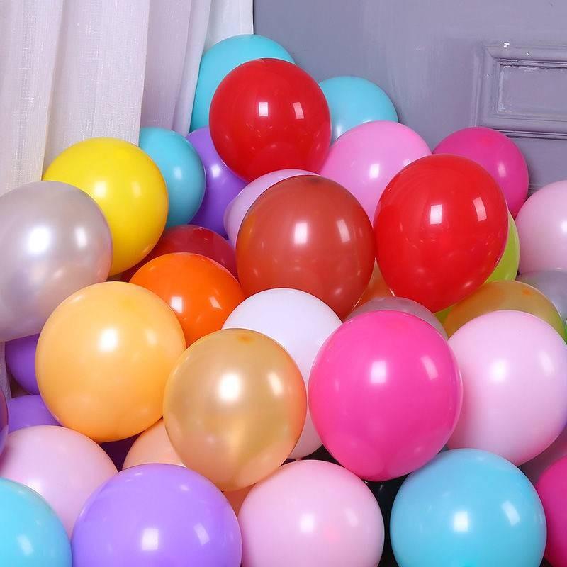 Balloon Thick Round Matte Latex Mixed Color Shopping Mall Festivals Decoration