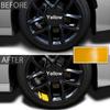 6ks samolepky na auto Reflexní ráfek na auto Vinylové výstražné samolepky Hash Mark Stripe Obtisky nábojů závodních kol