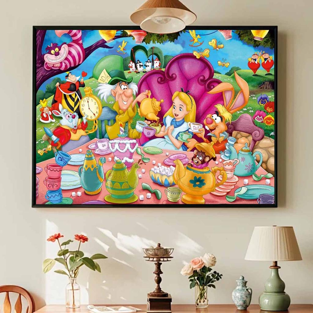 DIY Diamond Painting Princesses At The Dinner Party Cross Stitch Kit Mosaic Art Diamond Painting Full Circle Diamond Home Decoration