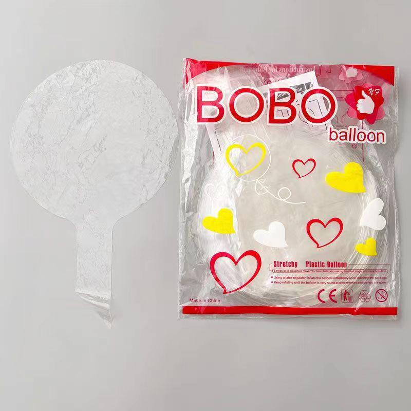 Popular Light-Up Transparent Bobo Balloon: Outdoor PVC Cartoon Rose Decoration
