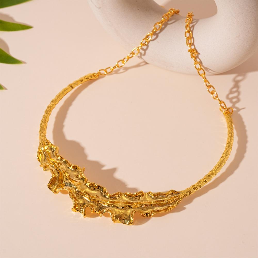 Aesthetic Leaf Chokers Necklace Collar Irregular Exaggerated Choker  Wedding