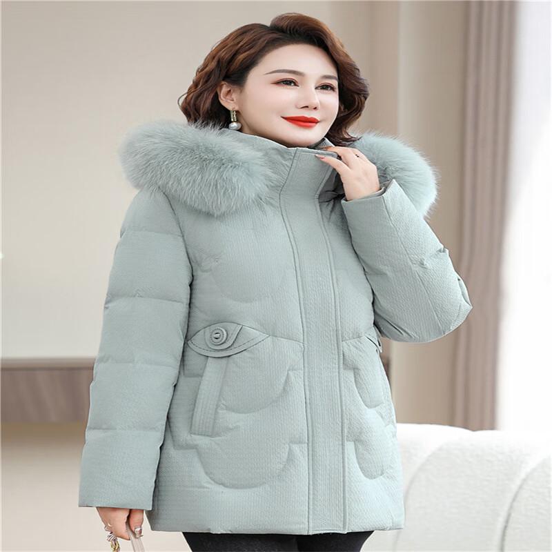 Xuezongfei Damen 2024 Winter Verdickte Entendaunenjacke