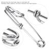 15pcs Stainless Steel Tuna Clips Longline Branch Hangers Snap Fishing Accessory Easy On/Off