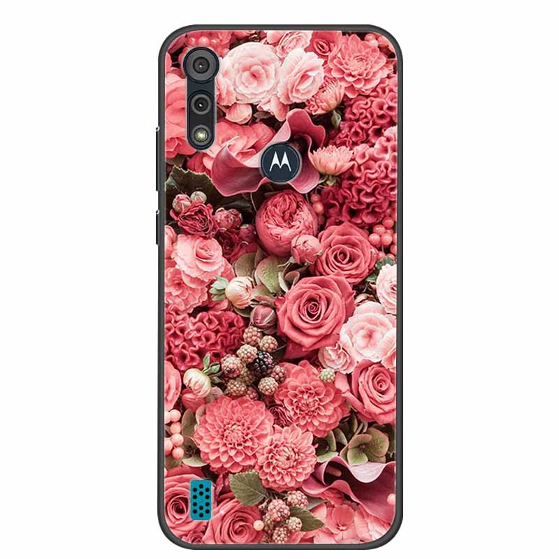 Phone Case for Motorola Moto E6i / E6s 2020 Shockproof Soft Silicone TPU Back Cover for Moto E6s 2020 E 6S 6i Cases Marble Print