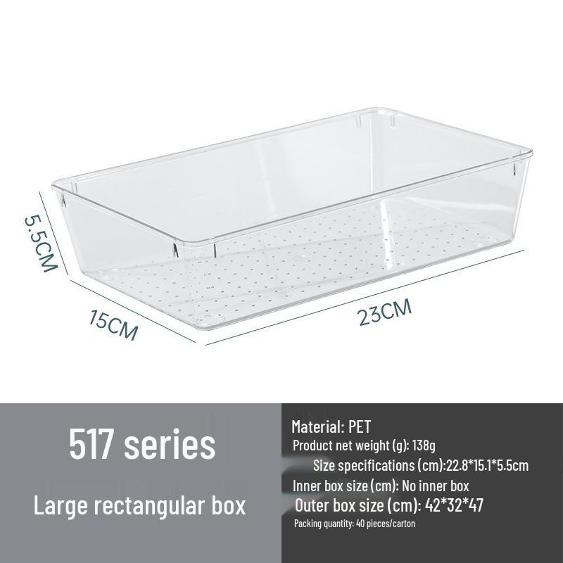 Food-Grade Refrigerator Storage Box with Lid for Kitchen Items