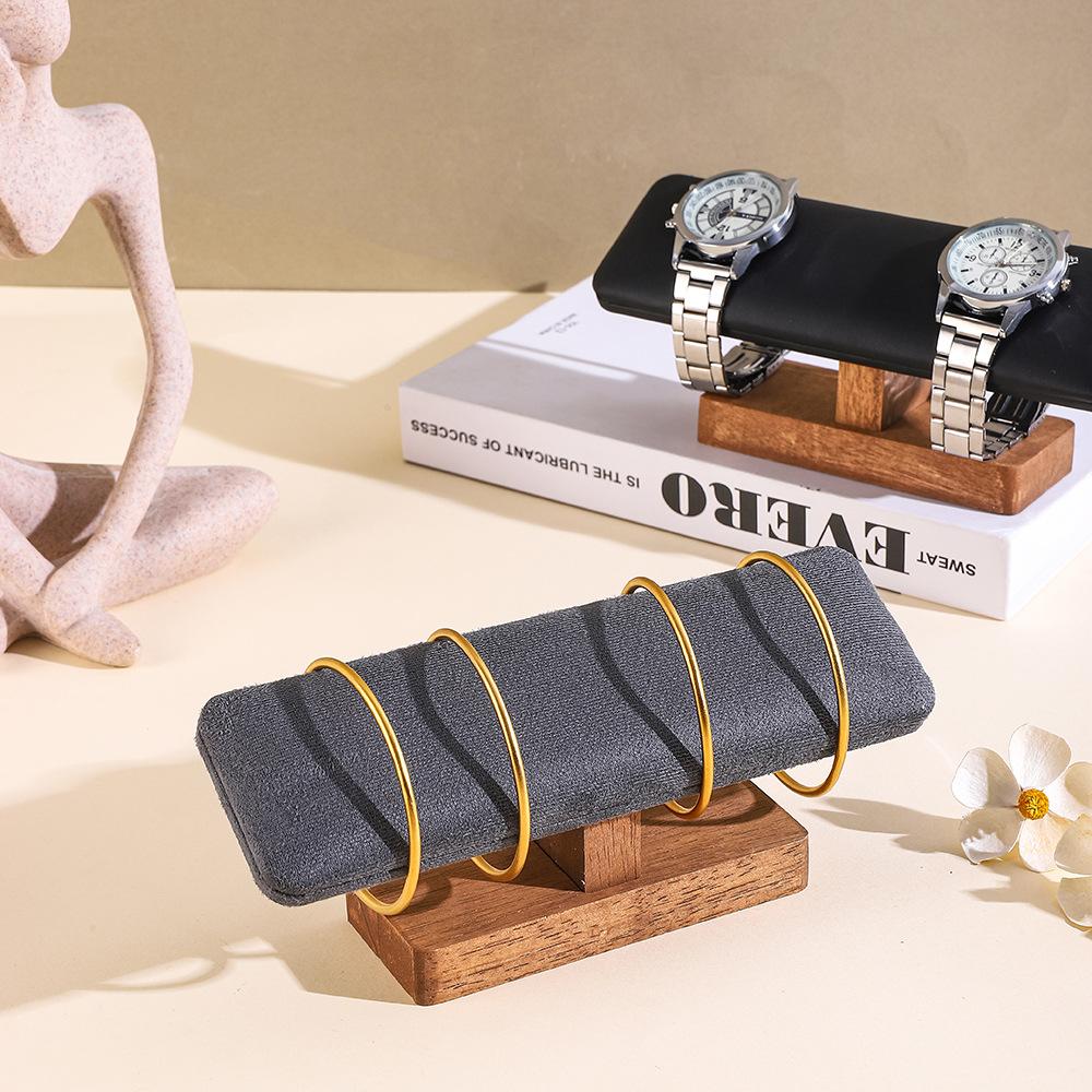 1pc Fashion Wooden Bracelet Jewelry Display Stand Necklace Bangles Watch Storage Rack Holder
