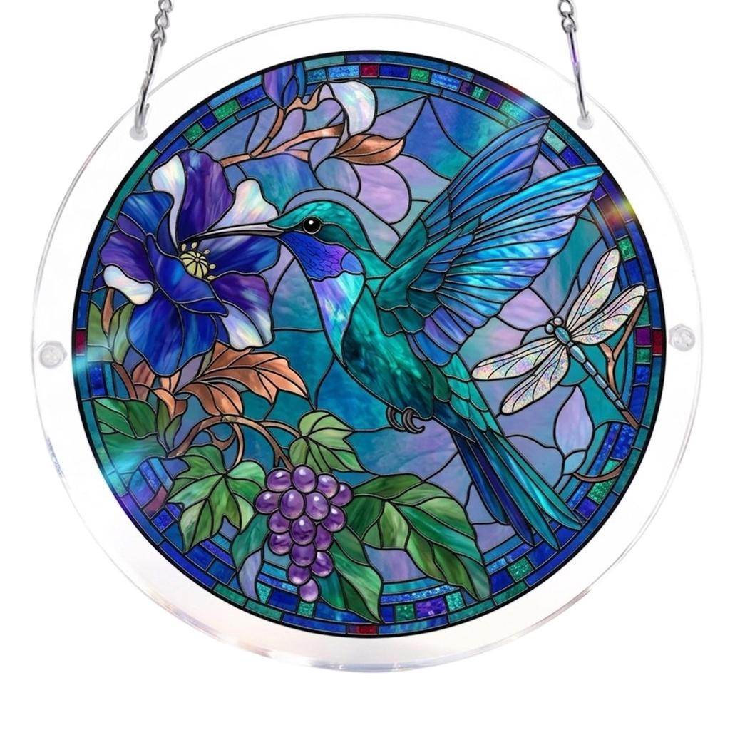 Acrylic Puzzle Window Decoration, Creative Stained Glass Hanging Ornament, Assembleable Window Decoration, Fun DIY Puzzle Ornament, Home Window D