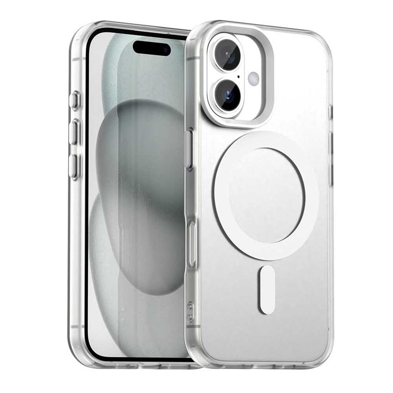 

Transparent Case For iPhone 17 Case Cover iPhone 17 Air 17 Pro Max Magnetic Adsorption Wireless Charge Cover For iPhone 17 Case For iPhone 17 Air белый