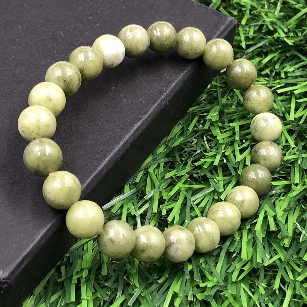 8mm Natural Green Jade Gemstone Round Beads Jewelry Unisex Beads Jewelry For Anniversary Gift RBB-43