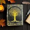 Diario Grimorio de Cuero Árbol de la Vida:  Libro de las sombras