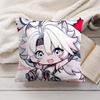 Lingyang Cute Wuthering Waves Cushion Cover Silky Short Plush Invisible Zipper Dustproof Sofa Pillow Case For Home Decor