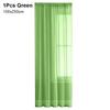 1/2Pcs Rod Pocket Voile Sheer Curtain Door Drape Shades  Living Room Bedroom Kitchen Decoration