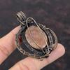 Sunstone Gemstone Pendant Copper Wire Wrapped Pendant Sunstone Jewelry Stylish Pendant Handmade Pendant Copper Wire Jewelry Gift For Mother
