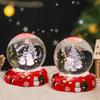 Christmas Crystals Ball Desk Ornament Bedroom Ornament Decoration Photo Frame Handmade Glass Bedside Sleep Light Christmas Gifts