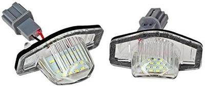 Parishop Honda 18 LED License Lamp 2 LED White License Plate Light Genuine Replacement Light Exterior Rear Custom Parts