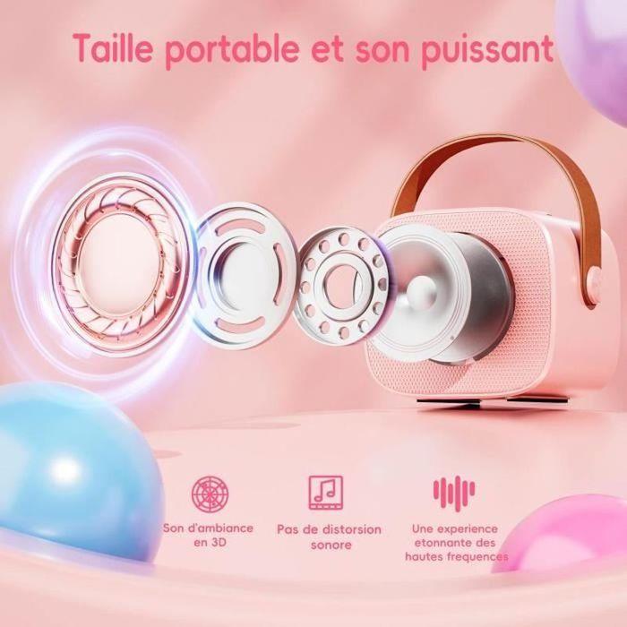 Wireless Micro Karaoke - JORMFTTE - Model JORMFTTE - 2 Microphones - Pink - For Girls 4-12 Years