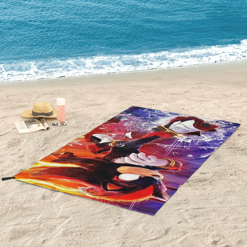 Shadow The Hedgehog Beach Towel Soft Microfiber Quick Dry Absorbent Quick Towels For Mountain Climbing