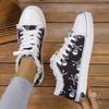 Fashion European and American Graffiti Canvas Shoes for Women 2024 New Design Sense Versatile Lazy Comfortable Canvas Women's Shoes