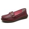 Slip-on Loafers Female Boat Shoes  New Spring /autumn Women Flats Genuine Leather Moccasins Woman Casual Shoes Big Size