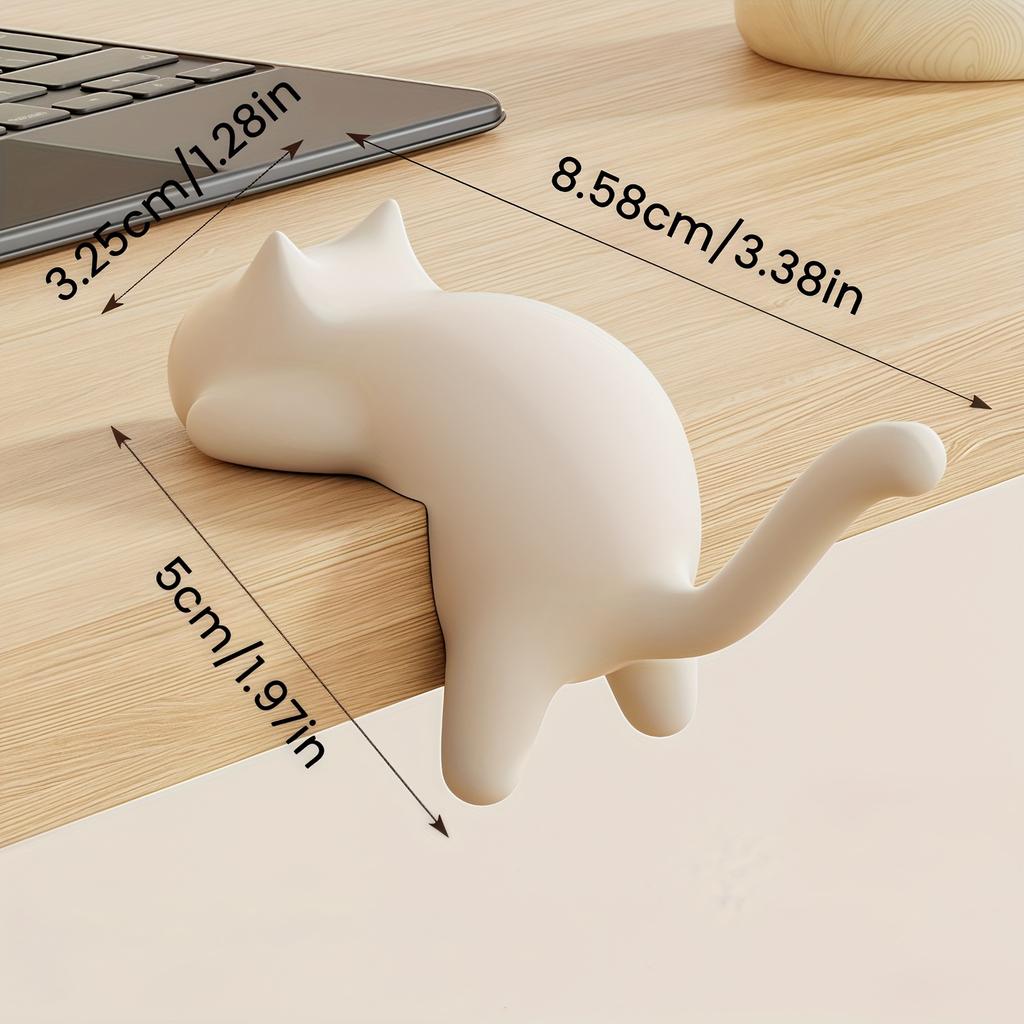 1/4pcs Cute Cat Desktop Hook,No Drill Needed In INS Style-Multi-Functional Holder for Keys,Backpacks,Cables&Cups|Office Storage