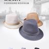 Gentleman's new summer net top hat, full net breathable sunshade jazz hat, middle-aged and elderly bucket hat, men's hat, grandpa hat