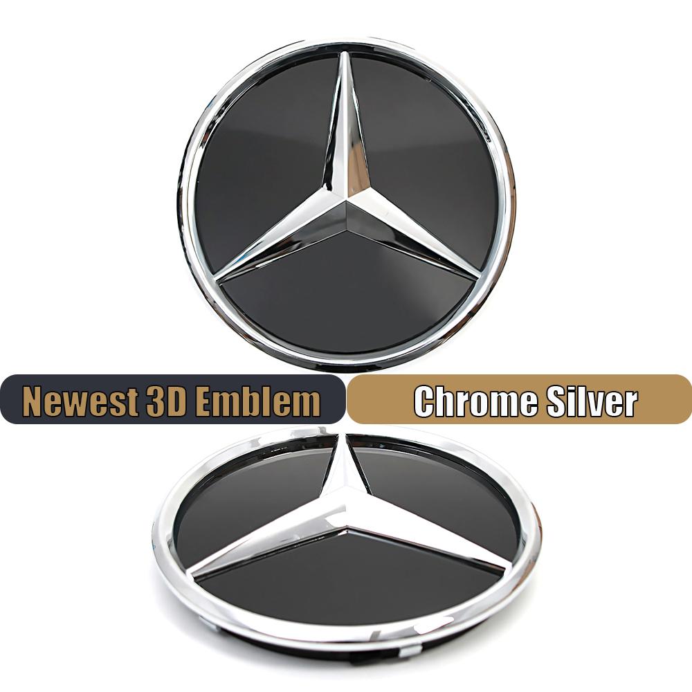 AAVM1 3D Front Grille Star Emblem For Mercedes Benz E-Class W213 2016-2020 E200 E250 E300 E350 E400 E450 Illuminated Logo