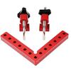 90° 140mm Aluminum Alloy Metal Corner Clamps For Woodworking Positioning Fixed Right Angle Clamp Corner Clamp High Precision Measuring Tool