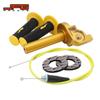 CNC Accelerator Throttle Twist Grips + Cable +Handlebar Grips Replacement For Pit Dirt Bike Minis With 7/8 Inch Application
