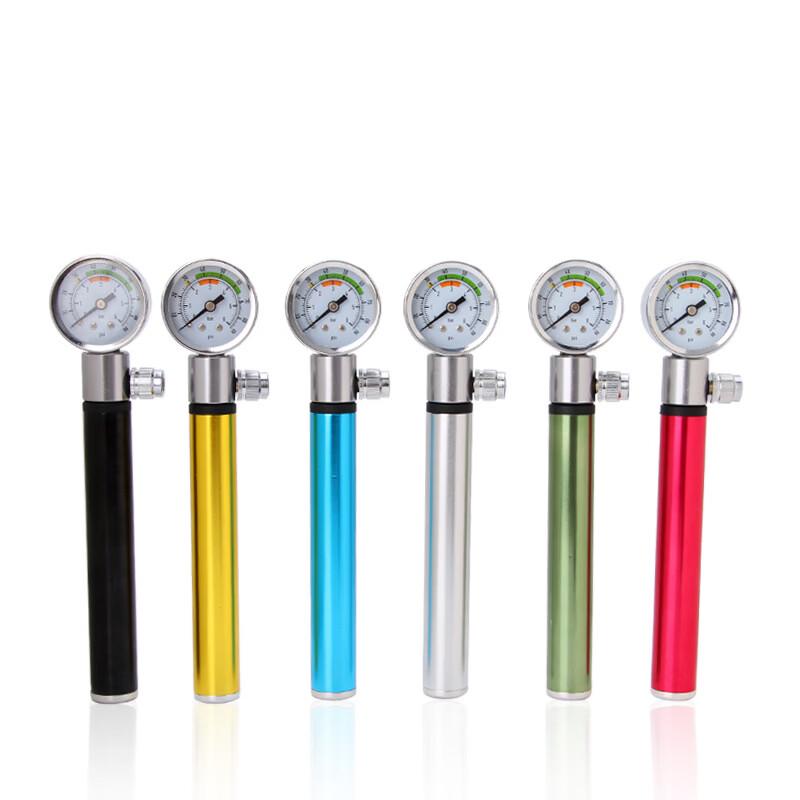 Portable Mini Bicycle Pump with Pressure Gauge