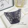 Lady Summer Pure Desire Sexy Lace Hollow Net Gauze Breathable Low Waist Triangle Briefs