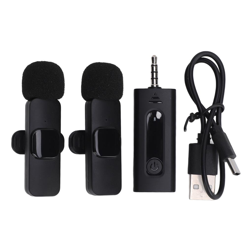 Lavalier Microphone 3.5mm Hole Noise Cancellating Plug and Play Compact Live Streaming Lapel