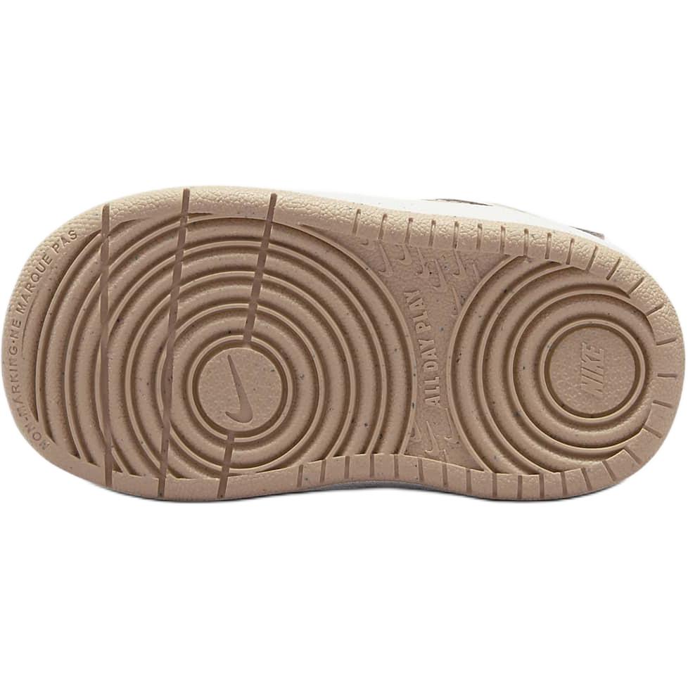 Nike Court Borough Leather Mid 2 Comfortable Versatile Non-Slip Durable High-Top Walking Shoes Baby Shoes White Pink CD7784-125