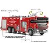 Wóz Strażacki Pojazd Gaśniczy Dźwięk i Światło Stop Inżynieryjny Model Pojazdu Zabawka dla Chłopca Prezenty B333