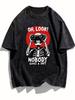OH, LOOK! NOBODY GIVES A SHIT Streetwear Gothic Vintage Y2K Washed T Shirt Summer Men Women Tee Top Casual Trendy Oversize Loose
