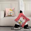 cushion cover Comfortable soft cat Pillow Japanse Case lucky for Sofa Living Room Home office Decor Protective Covers