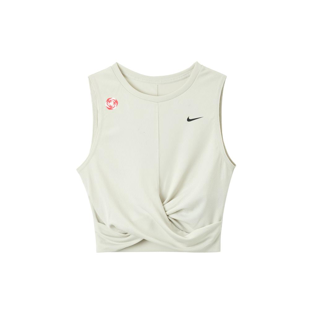 Nike Quick-Dry Cropped Training Tank Top Women Tops Light-Bone FQ0697-072