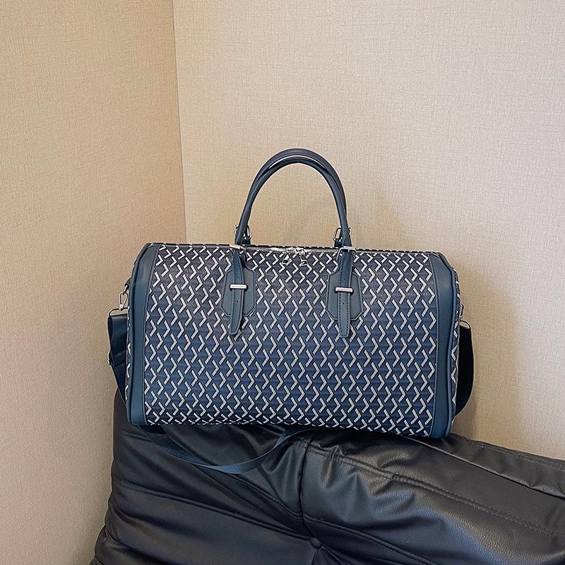 Všestranná voděodolná cestovní taška crossbody s kosočtvercovým vzorem - Velkokapacitní PU příruční kabelka