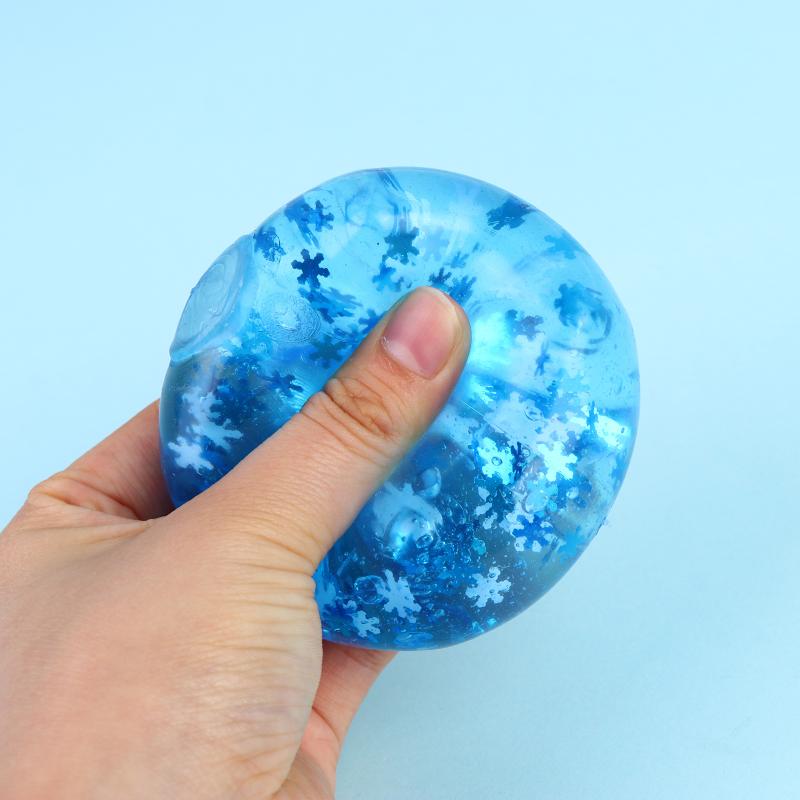 Snowflake Ice Cubes Slow Rising Sensory Fidget Toy Soft Ice Cubes Stress Relief Squeeze Toy Hand Exercise Calming Tool