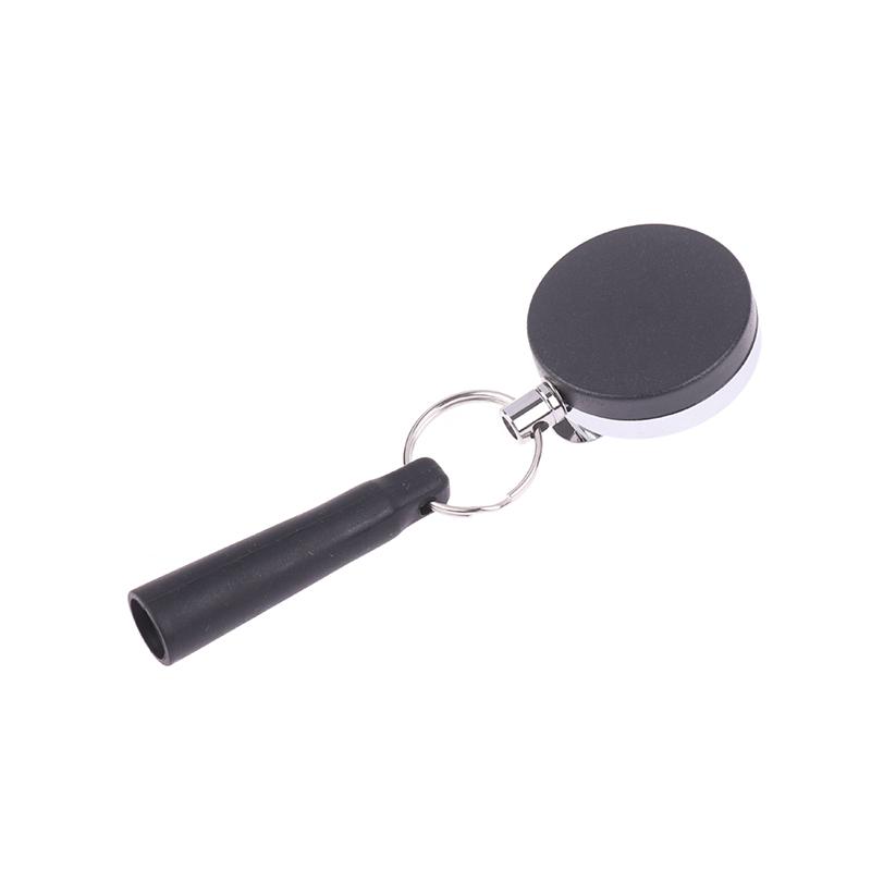Camping Heavy Duty Retractable Pen Cap Pull Keychain Holder Reel Carpenter Pencils Anti Lost Rope Key Ring Chain Belt Clip
