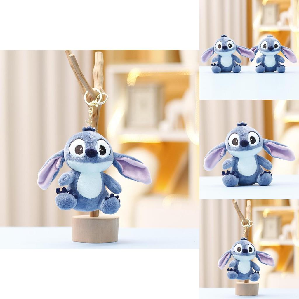 Adorable 15cm Stitch Plush Toy Cute Cartoon Doll Keychain Bag Charm Accessory