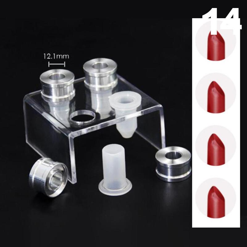 Diy Self-Made Handmade Handmade Craft Tool Lipstick Material Kit Small Sample Nozzle Empty Tube Silicone Aluminum Mold Lipstick
