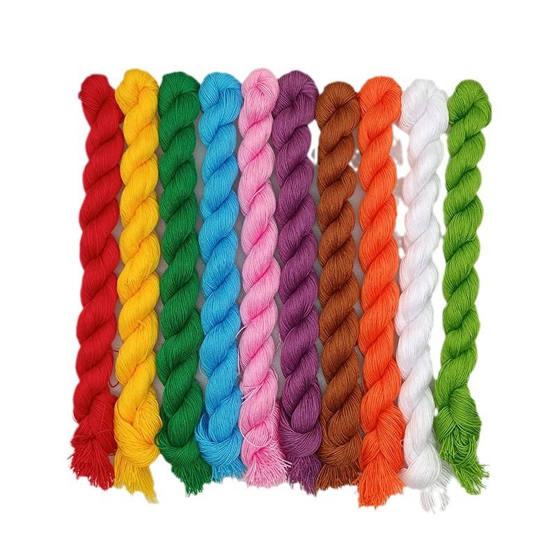 Handmade Cross Stitch Cotton Embroidery Insole Thread - Thick, Single Strand for Mending & Sewing