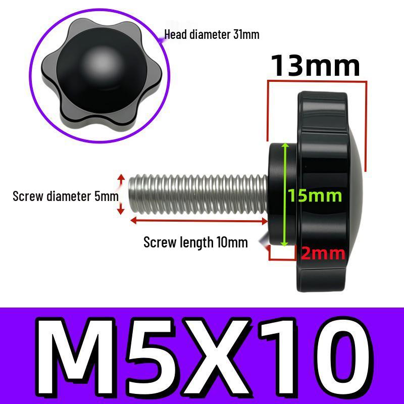 Adjustable Plum Blossom Plastic Head Star Handle Screw Bolt