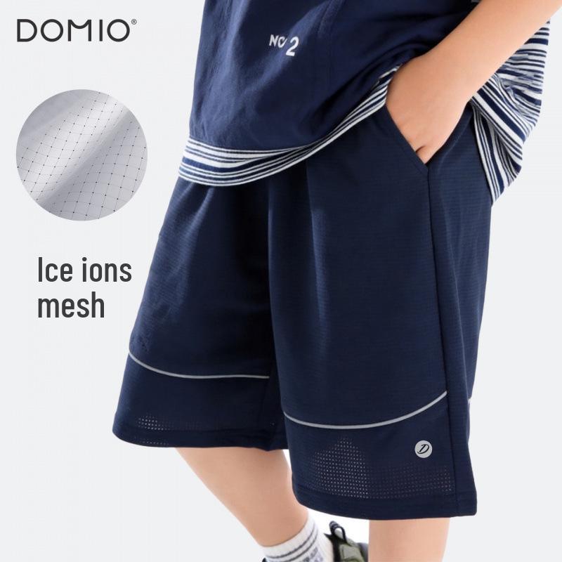 Boys' Ice Silk Quick-Dry Summer Shorts - New 2026 Style, Breathable & Lightweight Sportswear for Big Kids