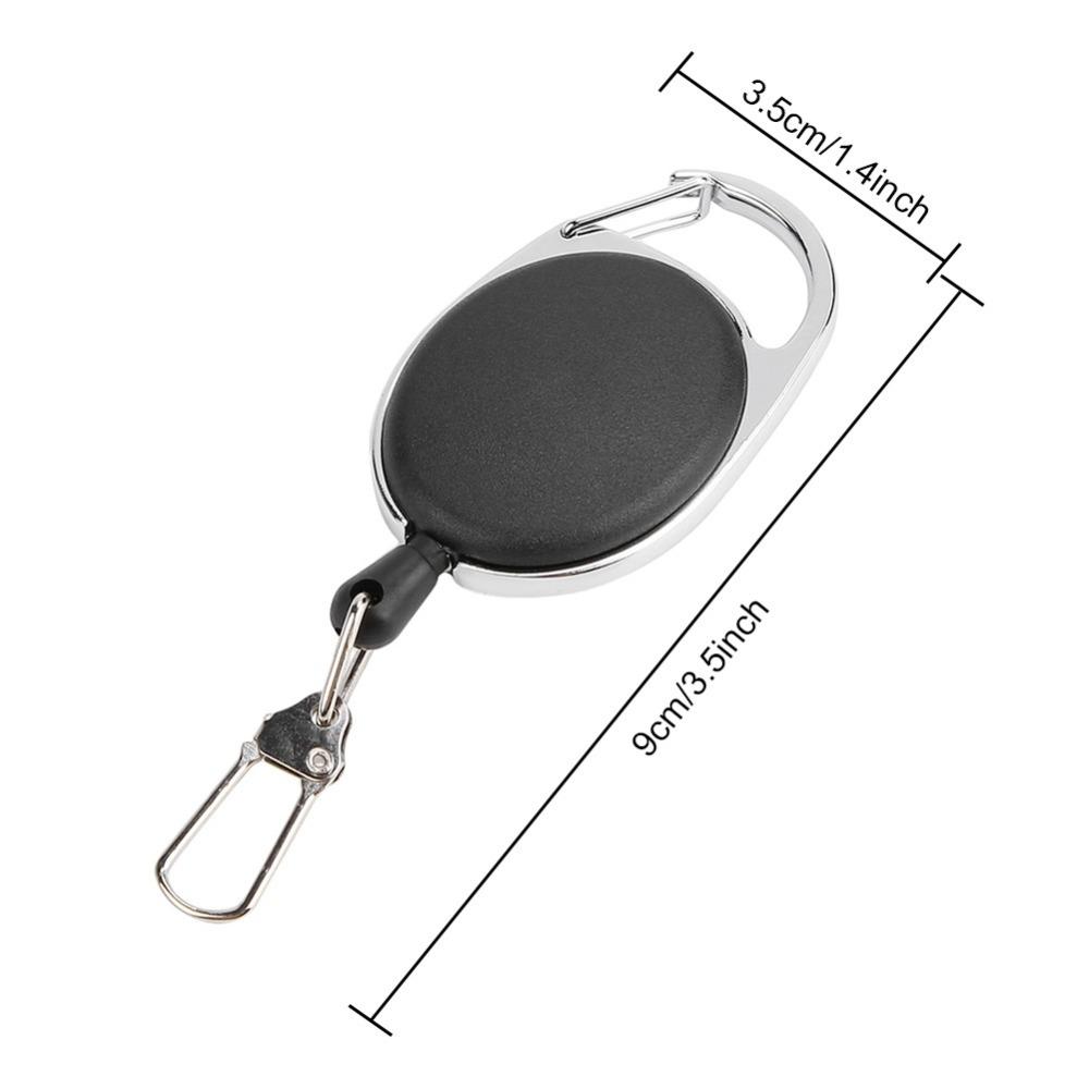 5/10 Pcs Durable 60cm Retractable Key Chain ABS Anti Lose Retractable Keychain Fly Fishing Retractor Fly Fishing