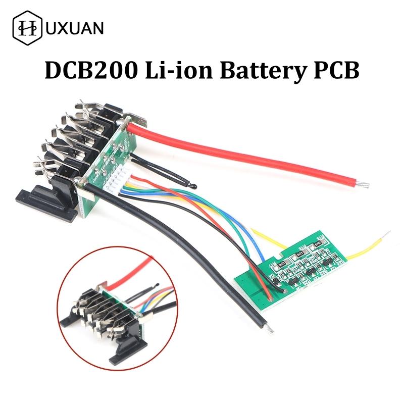 DCB200 Li-Ion Battery PCB Charging Protection Circuit Board For Dewalt 18V 20V DCB201 DCB203 DCB204
