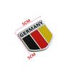 Emblème de voiture Drapeau allemand: Autocollant Métal & Aluminium pour Coffre et Arrière