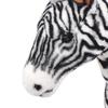 VidaXL Jouet en peluche Zèbre Noir et blanc XXL 91335
