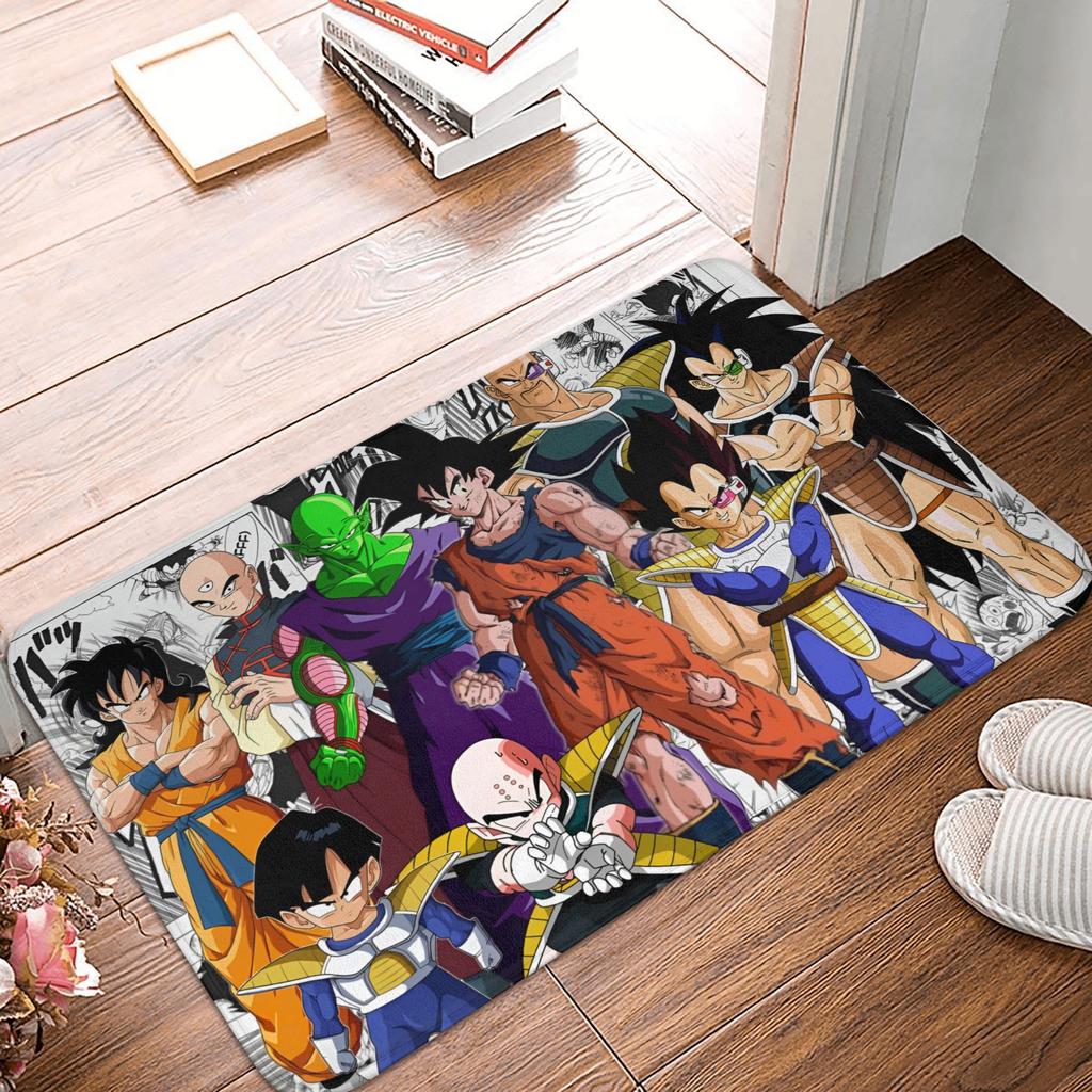 DragonBall Anime Dragon Ball Doormat Non-Slip Entrance Bath Kitchen Door Floor Mat Garage Carpet Rug